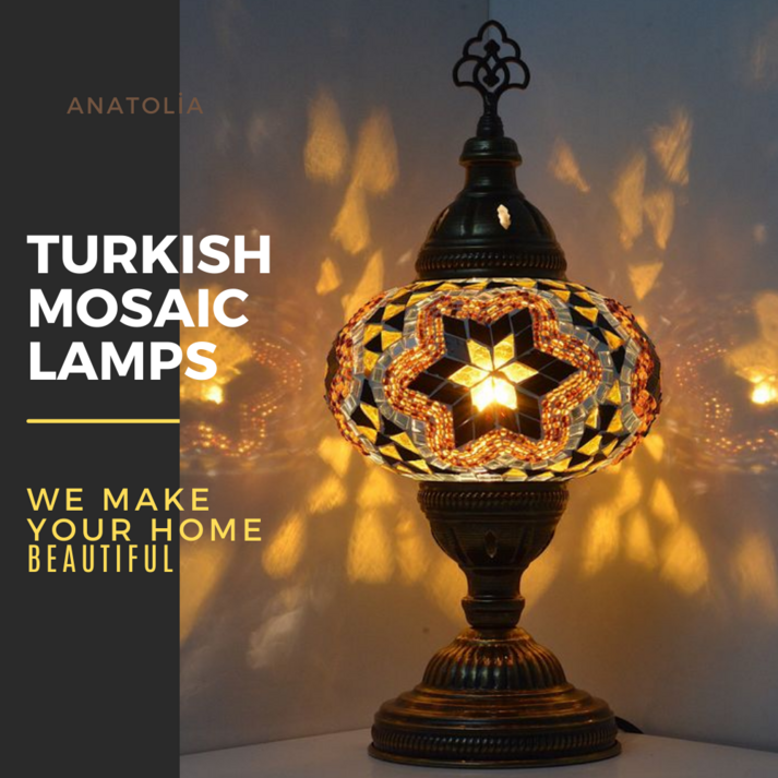 터키사람이 직접 만드는 터키램프 튀르키예 정통 선물용 모자이크 조명