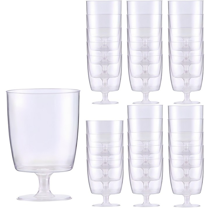 모던 플라스틱 와인잔