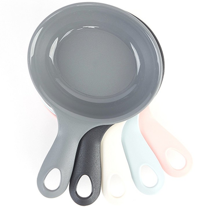 홈하우스 손잡이 앞접시 5종 세트, 핑크, 하늘색, 회색, 검정, 오트밀, 5종, 1세트