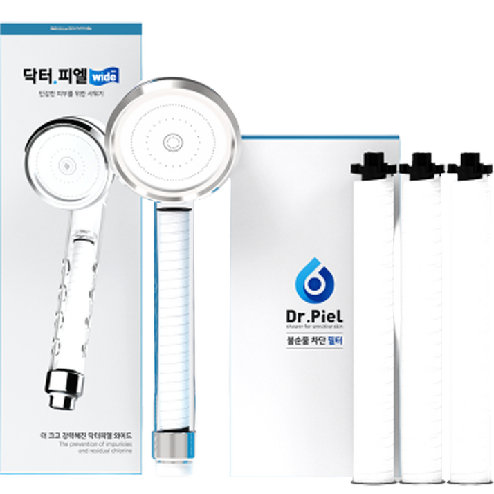닥터피엘 와이드 필터 샤워기  1차 필터 3p 세트