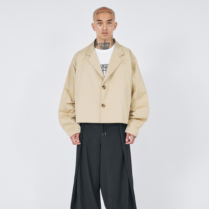 아조바이아조 Batwing Cotton Short Jacket AJ232OT002BE
