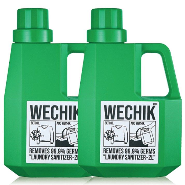 위칙 살균 세탁조 청소 고농축 소독 섬유유연제, 2개, 2L