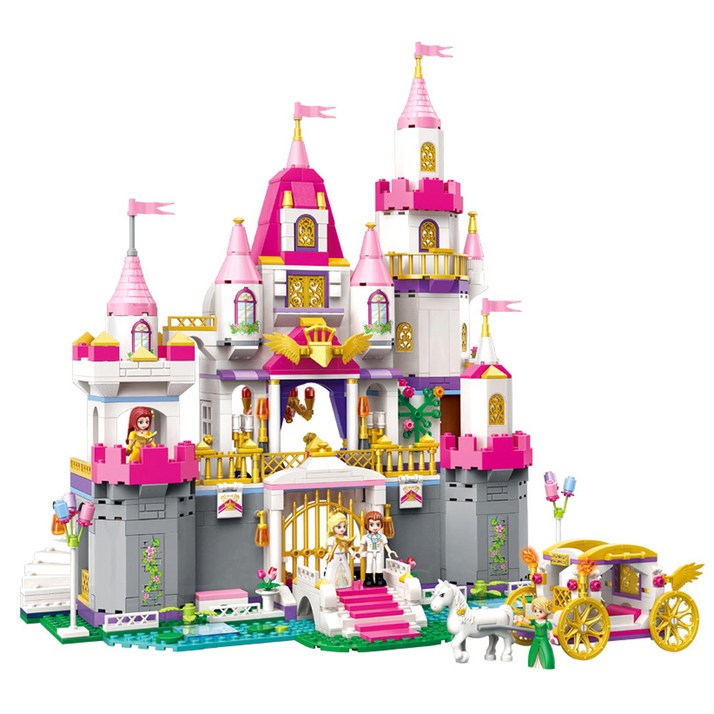 인라이텐토이즈 Princess Leah 엔잴 캐슬 2612 레고호환블록 940p, 혼합색상, 1개 인라이텐토이즈 Princess Leah 엔잴 캐슬 2612 레고호환블록 940p, 혼합색상, 1개