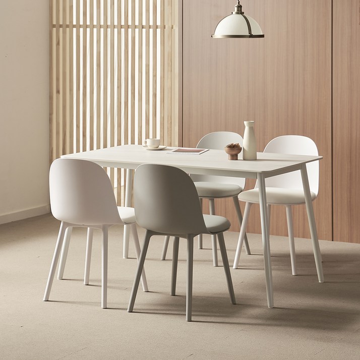 보니애가구 포지타노 포셀린 세라믹 식탁세트 1200 + 의자 세트 방문설치