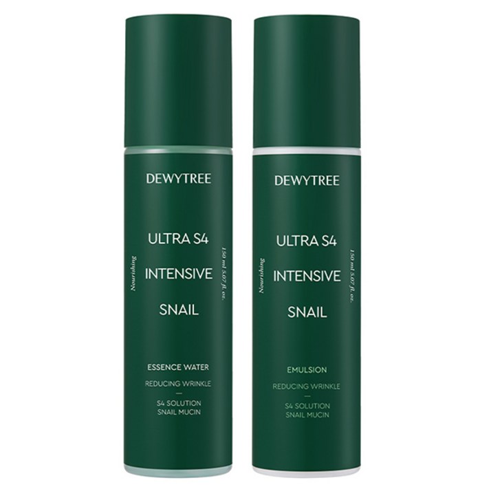 듀이트리 울트라 S4 인텐시브 스네일 에센스워터 150ml 에멀전 150ml, 1세트 듀이트리 울트라 S4 인텐시브 스네일 에센스워터 150ml 에멀전 150ml, 1세트