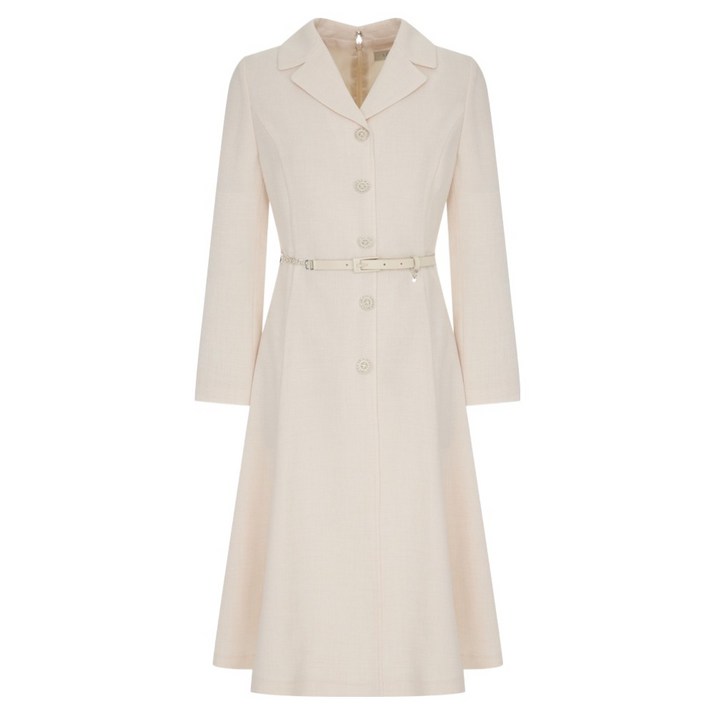 라인어디션 쥬얼버튼 플레어 원피스