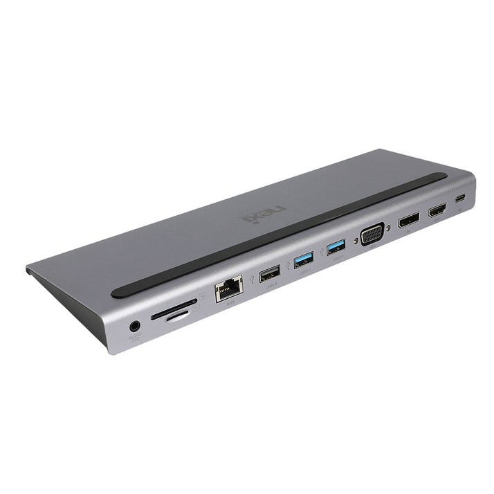 넥시 USB3.1 C타입 11 in 1 멀티 도킹스테이션 NX11DOCK, 단일색상, 1개