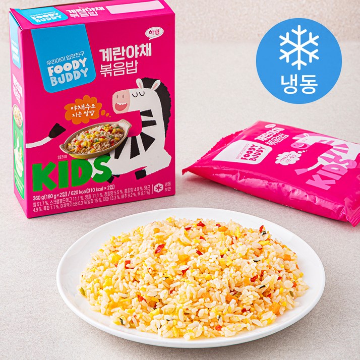 로켓프레시 푸디버디 계란야채 볶음밥 2입 냉동 로켓프레시 푸디버디 계란야채 볶음밥 2입 냉동