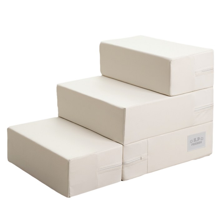 3단,2단 좌우 변형, 쉼터까지! 우리 아이 관절 건강을 위한 논슬립 듀얼 펫 스텝 비피프렌즈, 논슬립그레이, 1개