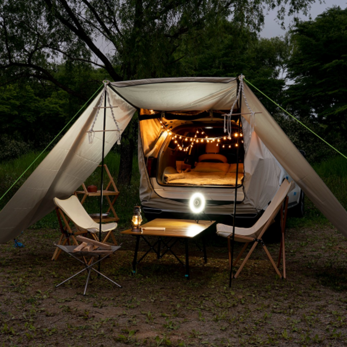 다잡 차박텐트 도킹텐트 꼬리 카 차량용 텐트 쉘터 스텔스 카크닉, 모던블랙