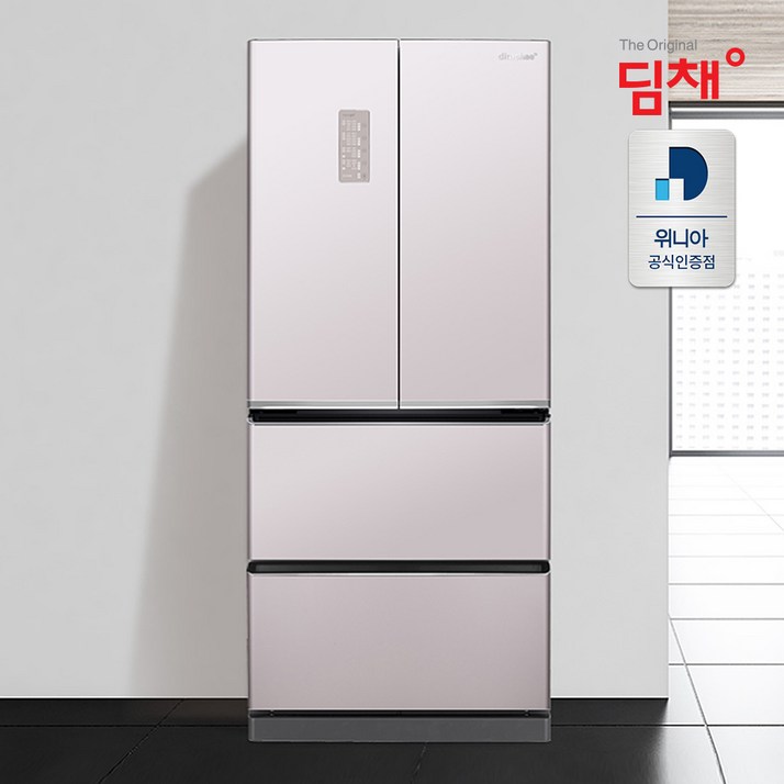 딤채 스탠드형 김치냉장고 457L EDQ47HBRJPT 양문형냉장고