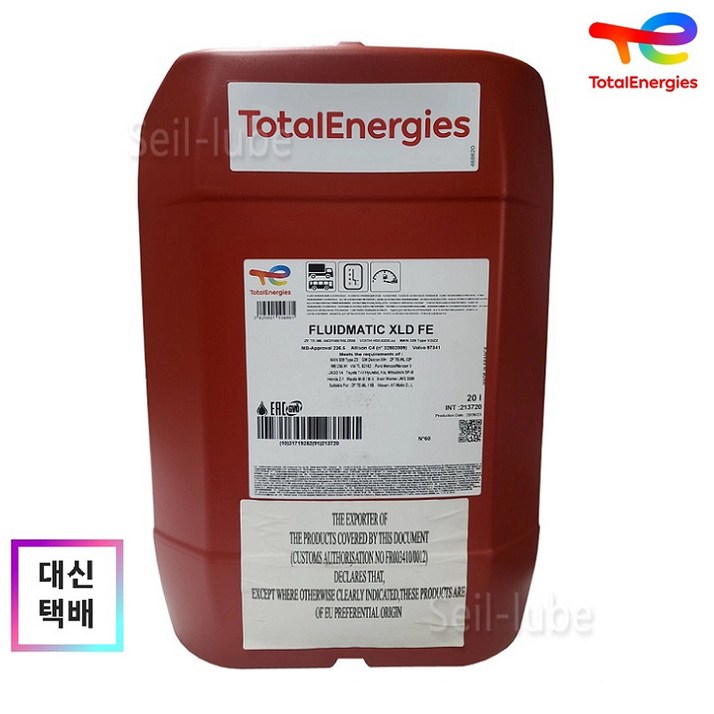 토탈 플루이드 매틱 XLD FE 20L 수입 상용차, ZF 앨리슨 전용 100합성 장수명 오토미션 오일 TES 295389 토탈 플루이드 매틱 XLD FE 20L 수입 상용차, ZF 앨리슨 전용 100합성 장수명 오토미션 오일 TES 295389