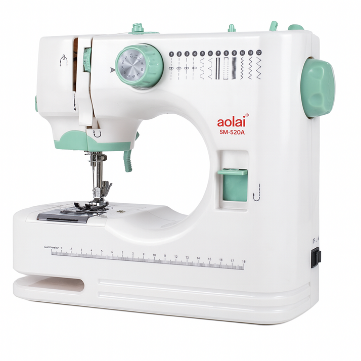 이지루프 간편한 공업용 재봉틀 가정용 휴대용 멀티 미니 미싱기 두꺼운 오버록 미싱, 재봉틀 선물세트(노루발 13종 확장대 포함)