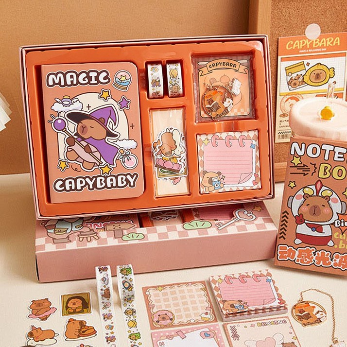 순순몰 카피바라 다이어리 꾸미기 선물 세트, 마술SET