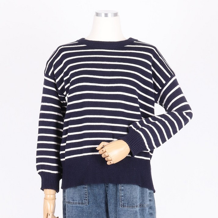 [SEVGI] 스트라이프 니트 풀오버 SB3KL905