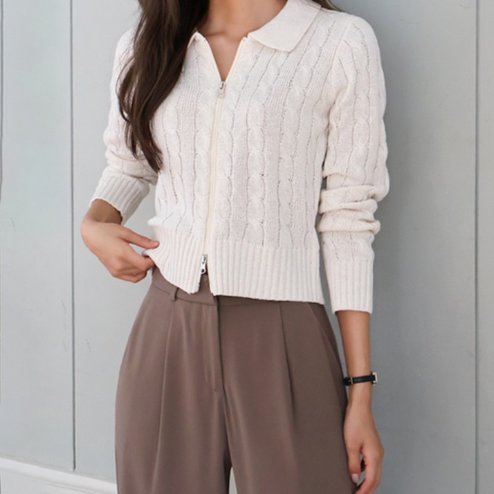 레일라 시티 투웨이 집업 가디건