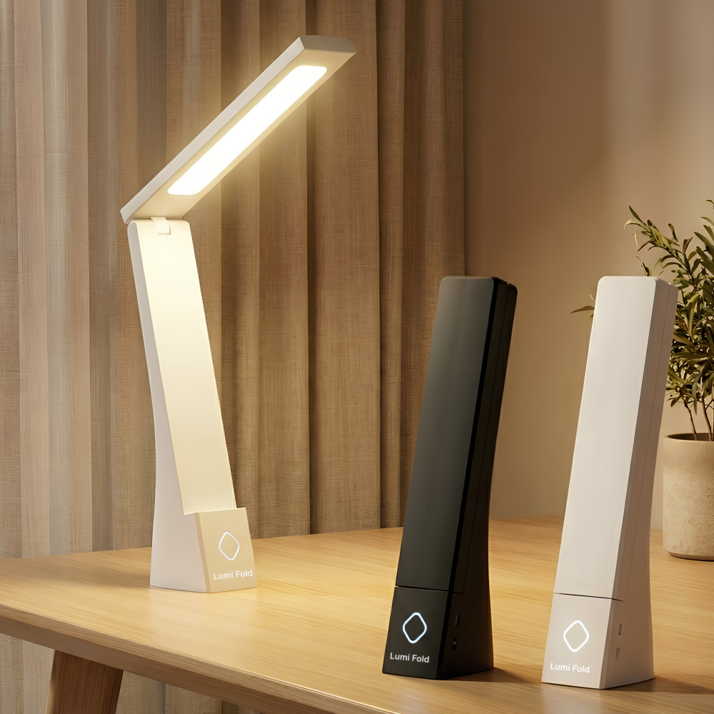 초경량 시력보호 루미폴드 접이식 led 스탠드, 화이트