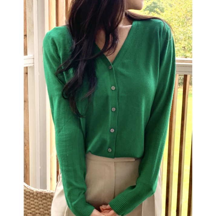 이드니 데일리 가을 브이넥 니트 가디건 이드니 데일리 가을 브이넥 니트 가디건