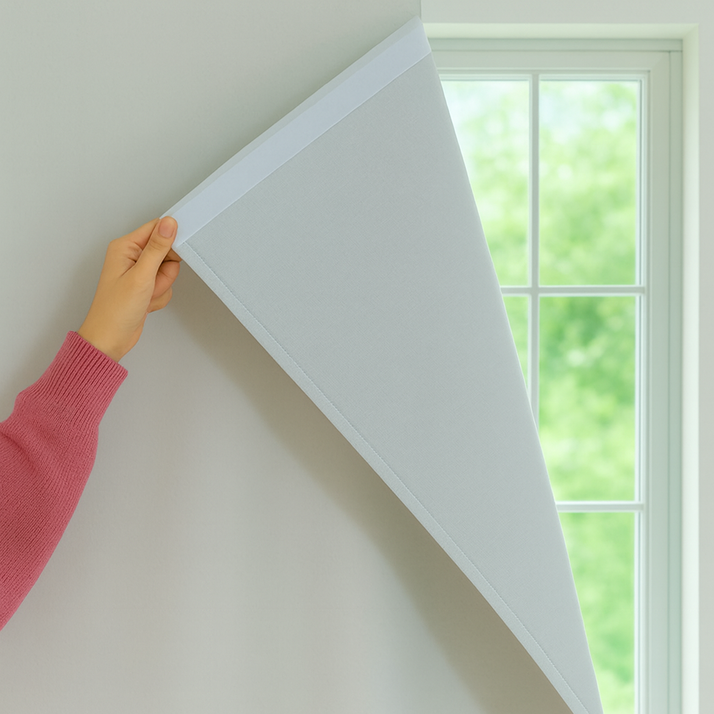 기브앤고 99.99% 빛차단 찍찍이 벨크로 암막커튼