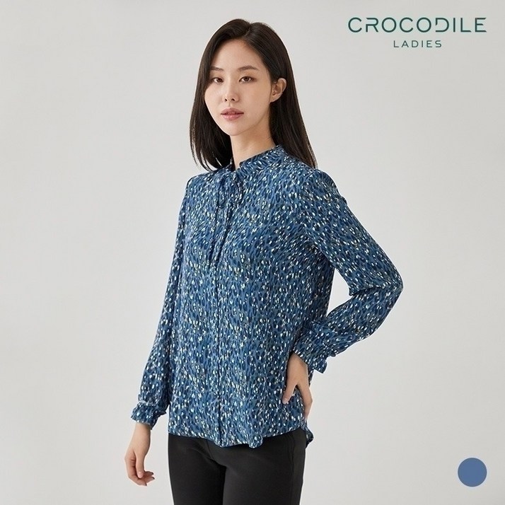 레오파드리본넥블라우스CL0WBL101