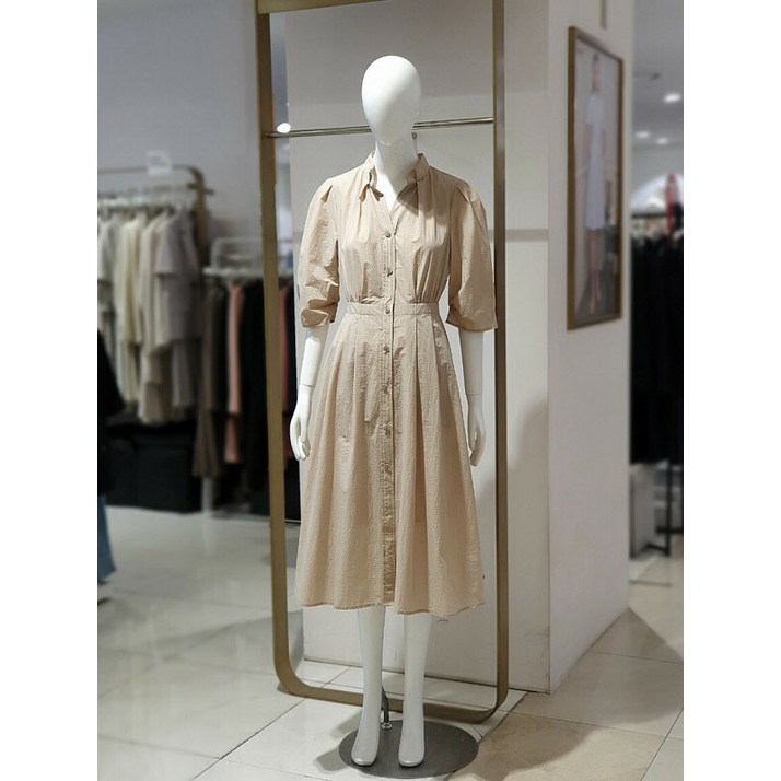 에꼴드파리 백 밴딩 턱 슬리브 원피스 P02RB44WOAP02Z P003243782 291544