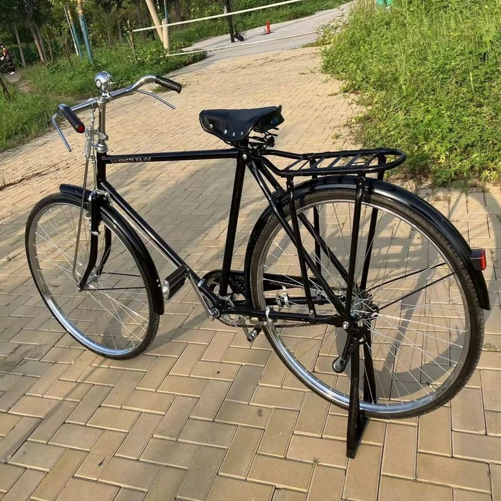 클래식 자전거 옛날 출퇴근 여성 쌀집자전거 짐 생활 막대