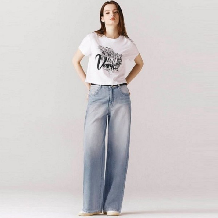 지오다노 여성 루즈핏 와이드 데님 청바지 41454905414549 123670