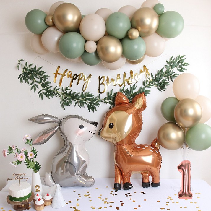 이벤트홀릭 토끼 사슴 풍선 생일 파티 용품 세트 두돌생일상 이벤트홀릭 토끼 사슴 풍선 생일 파티 용품 세트 두돌생일상