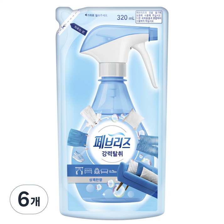 페브리즈 섬유탈취제 강력탈취 상쾌한향 리필