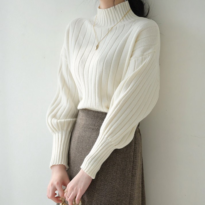 데일리앤 제이드 반목 니트