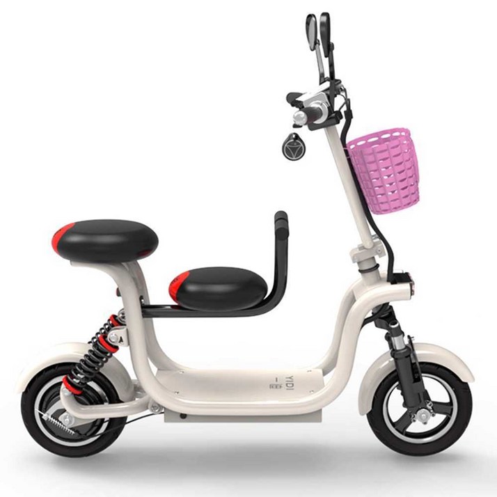 전기 스쿠터 접이식 소형 미니 휴대용 전동스쿠터 전동차, B. 화이트 35km, 48V 3인 화이트 (35km)