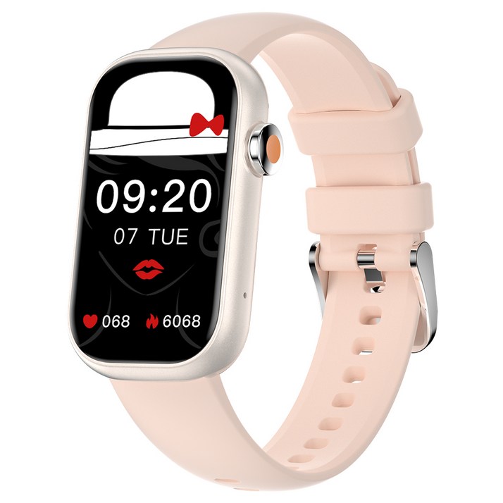 와피크 통화가능 블루투스 운동시계 알림 확인가능한 스마트워치 X3 스마트밴드, GPS + 블루투스, 3.7cm, 골드