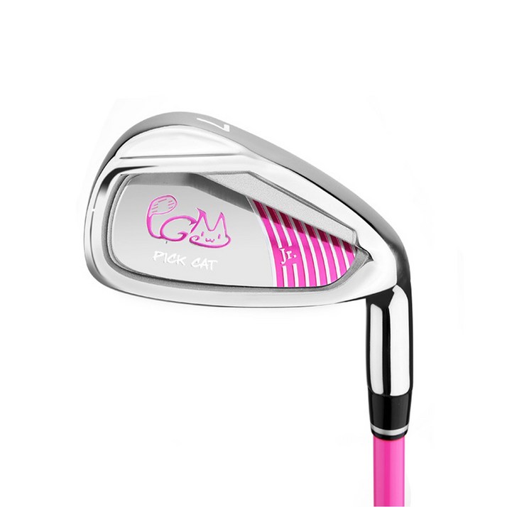 PGM 어린이 PICK CAT 에디션 아이언 퍼터 드라이버, 핑크