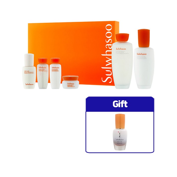 설화수 자음2종 기획세트 2023 주황 데일리 루틴 2종 윤조에센스 15ml x 1개 쇼핑백 포함 설화수 자음2종 기획세트 2023 주황 데일리 루틴 2종 윤조에센스 15ml x 1개 쇼핑백 포함