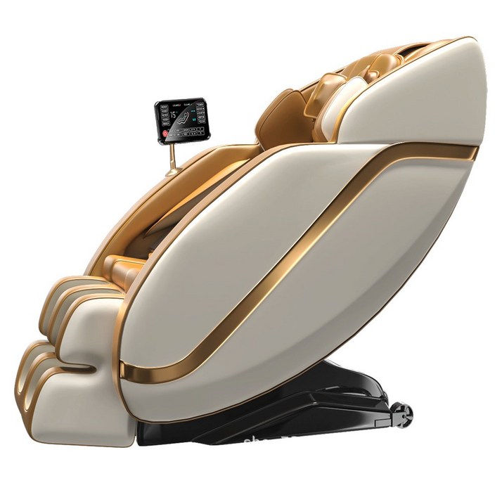벨라쉼 프리미엄 안마의자 리클라이너 전신아마기 부모님 무중력 온열기능 효도 피로회복, 디럭스 골드&화이트