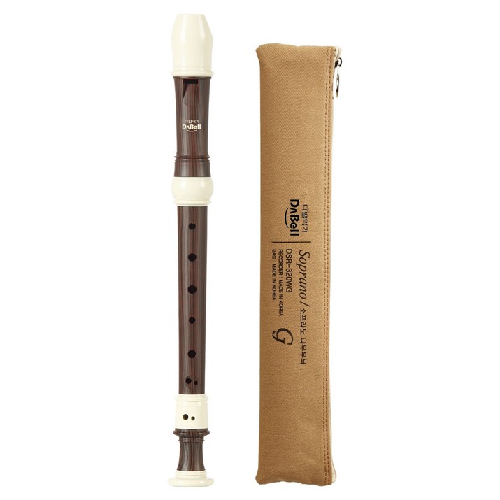 다벨 소프라노 리코더 저먼식 DSR320WG, 나무무늬, 1세트 다벨 소프라노 리코더 저먼식 DSR320WG, 나무무늬, 1세트