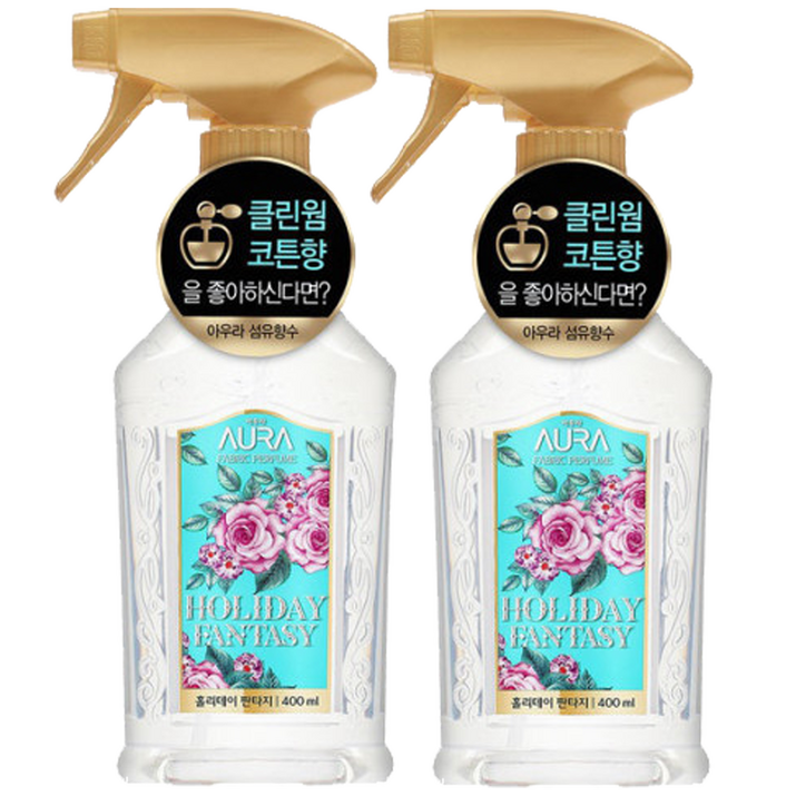 아우라 섬유향수 400ml 홀리데이판타지 본품, 400ml, 2개, 홀리데이 판타지
