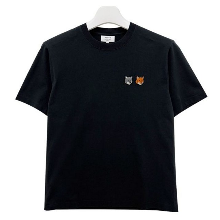 백화점정품 메종키츠네 반팔 티셔츠 25 더블 볼드 폭스 헤드 패치 컴포드 반팔티  앤트러사이트 OM011CFKJ0118 P190