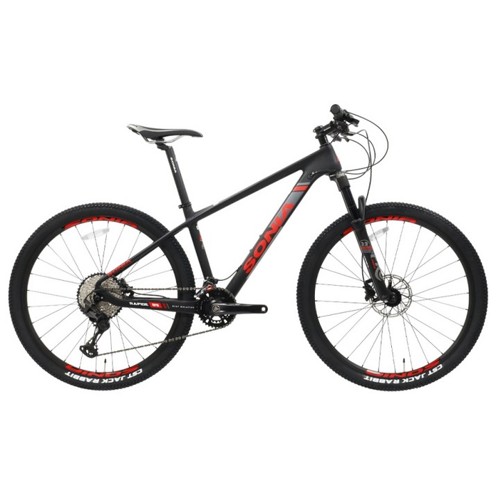 소니아 라피드89 2022 시마노XT 카본MTB 자전거 27.5인치 조립별도, 블랙/미조립