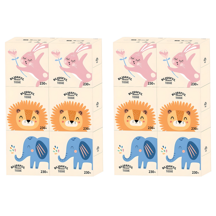 복이많은집 미니 천연펄프 미용티슈 2겹