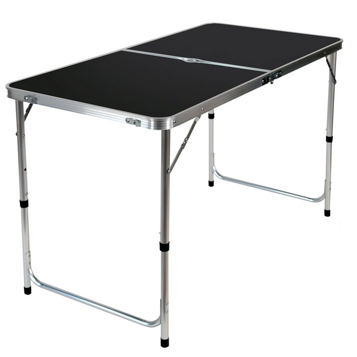 K4CAMP 고급 접이식 캠핑 테이블 AB120, 블랙