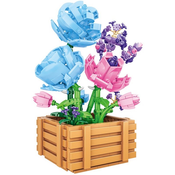라이프엔 장미 꽃블럭 플라워블럭 장난감 조립 플라워 스튜디오