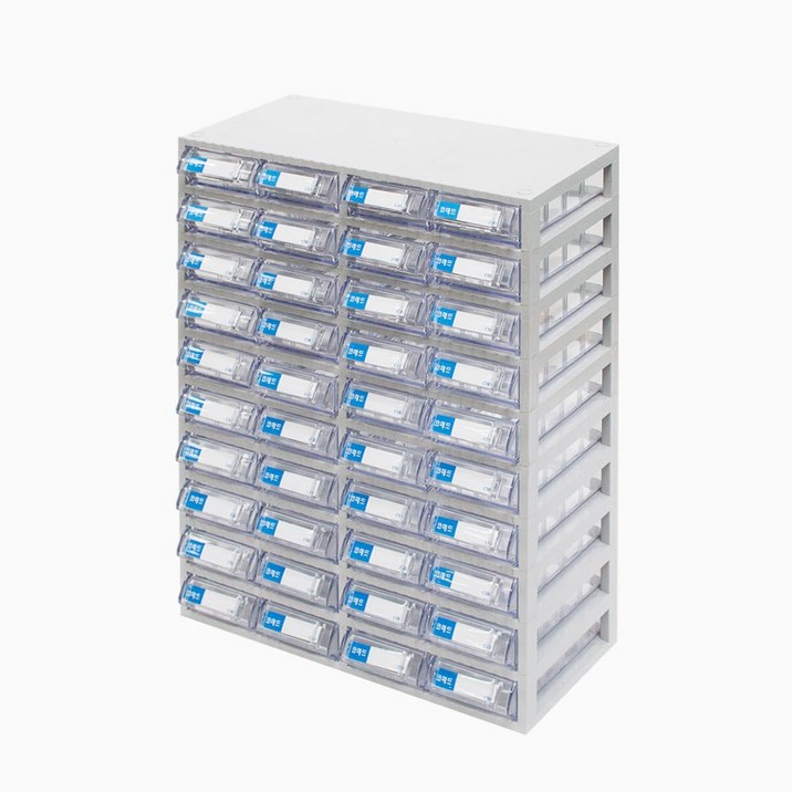 코메드 CMD-501-10 멀티박스40칸 투명서랍장, 단일색상