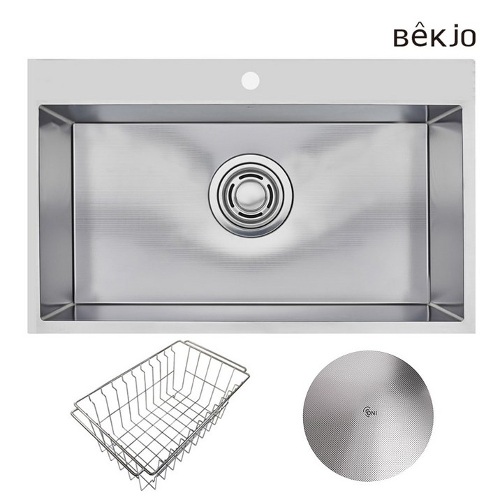 백조씽크 고니 ECNRW8630 엠보 리폼 사각싱크볼 씽크볼 주방싱크볼 교체, 1개