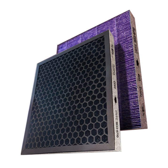 필터포유 첨착 활성탄 퍼플 자동차 에어컨 필터