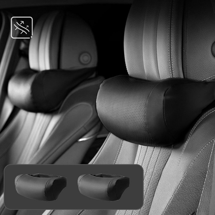 SEVOREN 프리미엄 독일 나파가죽 목베개 목쿠션 11 차량용 목받침