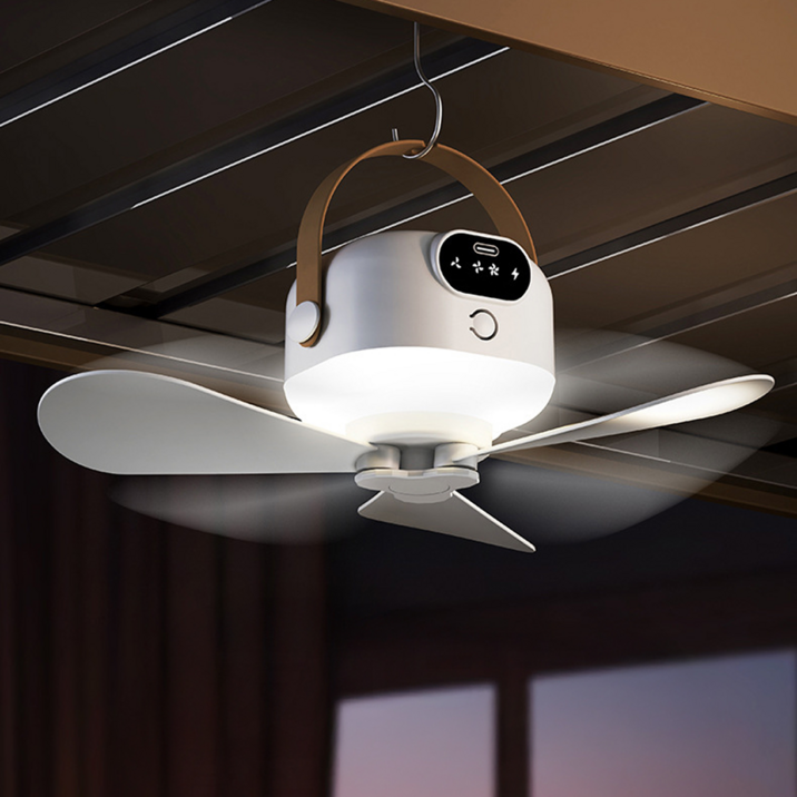 홈앤스테이 캠핑 실링팬 무선 충전식 대용량 타프, DS-001