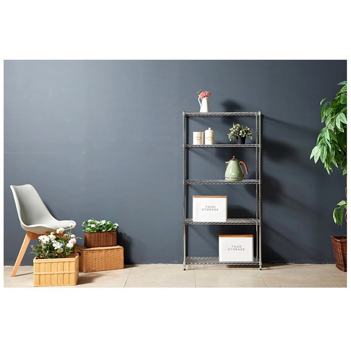 리빙나이스 메탈랙선반 450 3단, 단일옵션