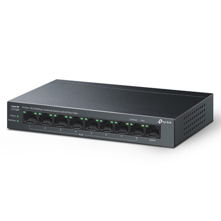 티피링크 9포트 10  100Mbps 데스크톱 스위치, LS109P