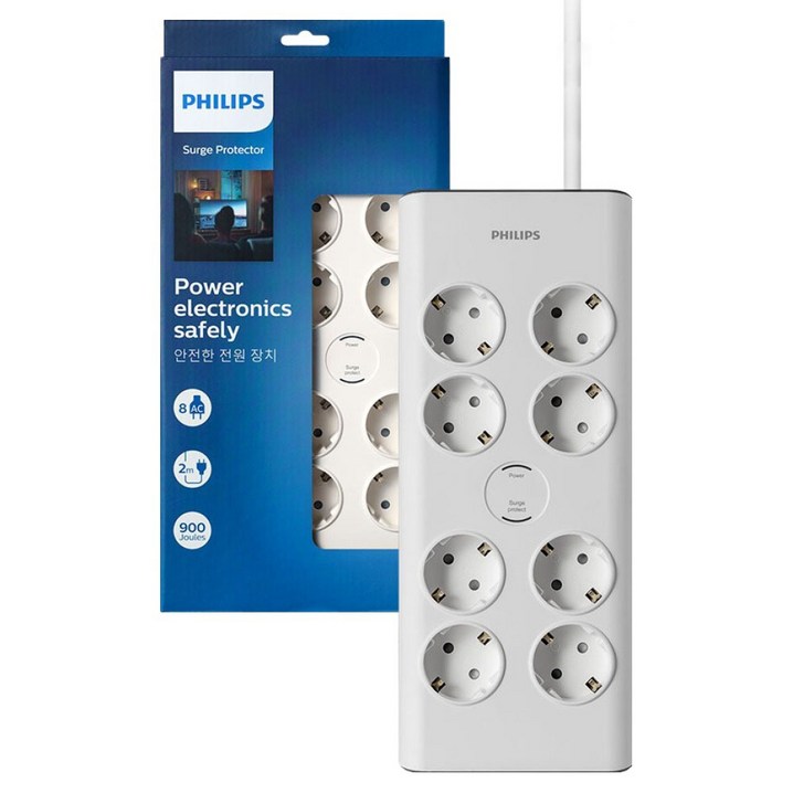 필립스 서지 프로텍트 멀티탭 8구 SPN7080WA61